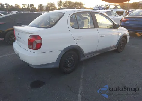 2002 Toyota Echo z USA, uszkodzony, nr VIN JTDBT123720244471